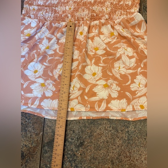 Torrid slub smocked floral tube top babydoll size 3X plus size - Picture 4 of 9